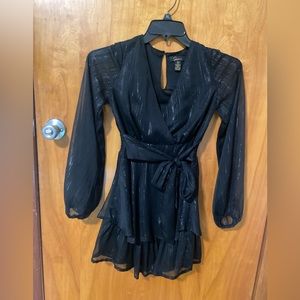 Black and silver dress